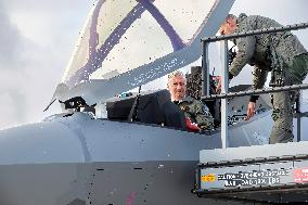King Philippe At F-35 Delivery Ceremony - Florennes