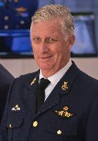 King Philippe At F-35 Delivery Ceremony - Florennes