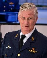 King Philippe At F-35 Delivery Ceremony - Florennes