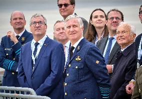 King Philippe At F-35 Delivery Ceremony - Florennes