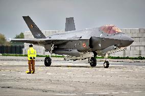 King Philippe At F-35 Delivery Ceremony - Florennes