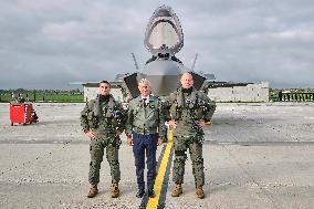King Philippe At F-35 Delivery Ceremony - Florennes