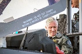 King Philippe At F-35 Delivery Ceremony - Florennes