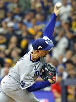 Baseball: Championship Series between Dodgers and Brewers