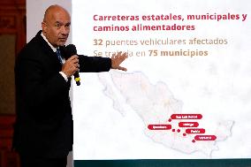 Mexican President Claudia Sheinbaum Holds Briefing Conference - Mexico