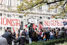Pro-Palestine Demonstration - Milan