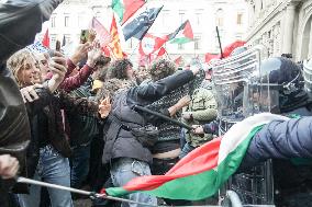 Pro-Palestine Demonstration - Milan