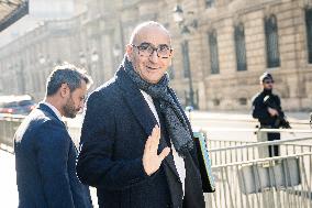 Ministers arrive at the Elysee Palace for the Council of Ministers - Paris AJ