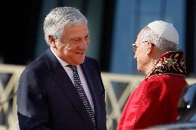 Pope Leo XIV Meets With President Sergio Mattarella - Rome