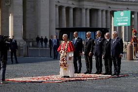 Pope Leo XIV Meets With President Sergio Mattarella - Rome