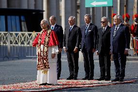 Pope Leo XIV Meets With President Sergio Mattarella - Rome