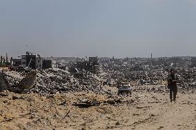Gaza Destruction After Airstrikes - Gaza City
