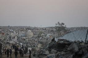 Gaza Destruction After Airstrikes - Gaza City
