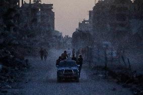 Gaza Destruction After Airstrikes - Gaza City