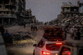 Gaza Destruction After Airstrikes - Gaza City