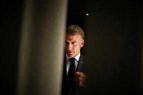 French President Macron Waits for Palestinian President Mahmoud Abbas at the Gaza Peace Summit - Sharm el-Sheikh