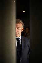 French President Macron Waits for Palestinian President Mahmoud Abbas at the Gaza Peace Summit - Sharm el-Sheikh