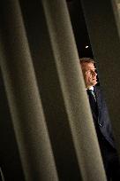 French President Macron Waits for Palestinian President Mahmoud Abbas at the Gaza Peace Summit - Sharm el-Sheikh