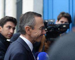 Bruno Retailleau Returns To LR Headquarters - Paris