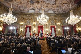 Pope Leo XIV Meets Italian President Sergio Mattarella - Rome