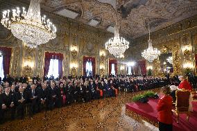 Pope Leo XIV Meets Italian President Sergio Mattarella - Rome