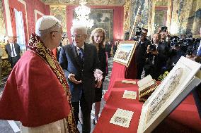Pope Leo XIV Meets Italian President Sergio Mattarella - Rome