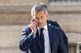 Ministers leaves the Elysee Palace for the Council of Ministers - Paris AJ