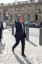 Ministers leaves the Elysee Palace for the Council of Ministers - Paris AJ