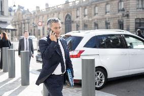 Ministers leaves the Elysee Palace for the Council of Ministers - Paris AJ