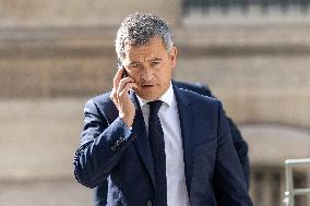 Ministers leaves the Elysee Palace for the Council of Ministers - Paris AJ