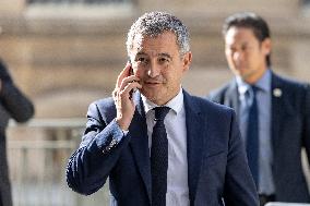 Ministers leaves the Elysee Palace for the Council of Ministers - Paris AJ