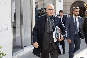 Ministers leaves the Elysee Palace for the Council of Ministers - Paris AJ