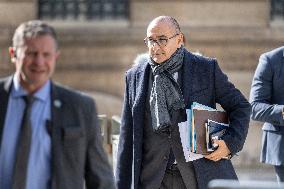 Ministers leaves the Elysee Palace for the Council of Ministers - Paris AJ