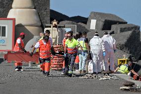 A Cayuco With 230 People Rescued In El Hierro - Spain