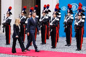 Giorgia Meloni Meets Paraguay President - Rome
