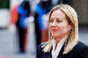 Giorgia Meloni Meets Paraguay President - Rome