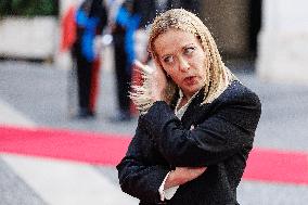 Giorgia Meloni Meets Paraguay President - Rome