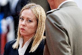 Giorgia Meloni Meets Paraguay President - Rome