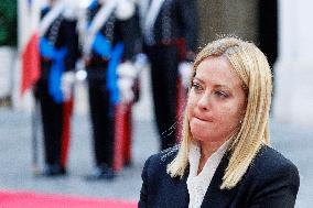 Giorgia Meloni Meets Paraguay President - Rome
