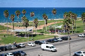 Charles Clore Beach in Tel Aviv - Israel