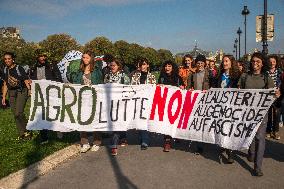 Farmers' Demonstration in Paris - France