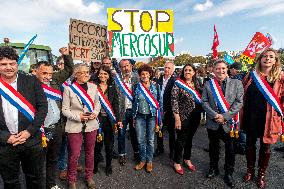 Farmers' Demonstration in Paris - France