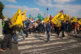 Farmers' Demonstration in Paris - France
