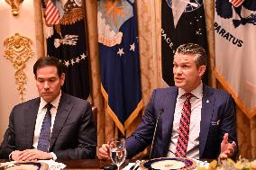 Trump Hosts a bilateral lunch with President Javier Gerardo Milei of Argentina