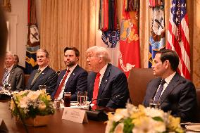 Trump Hosts a bilateral lunch with President Javier Gerardo Milei of Argentina