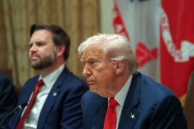 Trump Hosts a bilateral lunch with President Javier Gerardo Milei of Argentina