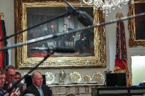 Trump Hosts a bilateral lunch with President Javier Gerardo Milei of Argentina