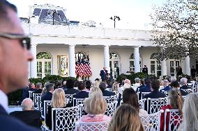 Trump Hosts Medal of Freedom Ceremony Honoring Charlie Kirj
