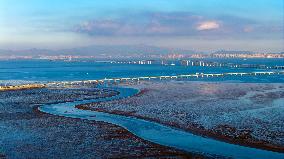 Jiaozhou Bay Bridge in Qingdao