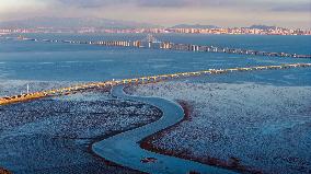 Jiaozhou Bay Bridge in Qingdao